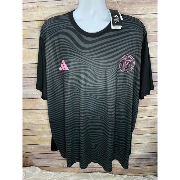 Inter Miami Messi #10 Jersey Adidas Dri-FIT Black Pink Crest Men’s 3XL - Picture 4 of 10